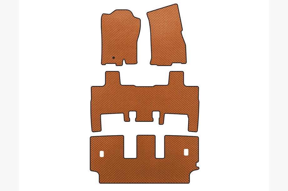 Ford Expedition 2007-2017 EVA Floor Mats (2007-2014, Orange) Photo 1