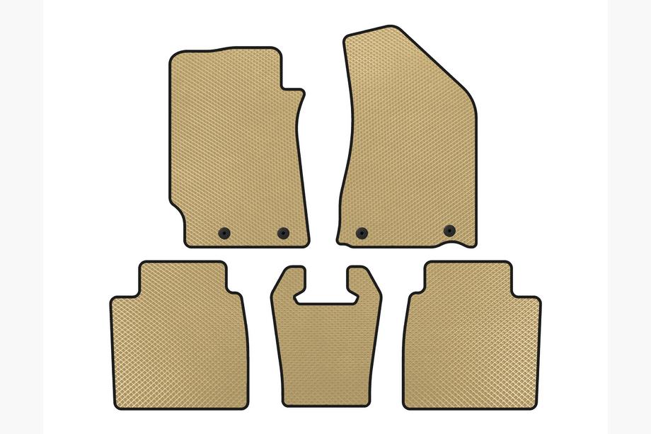 Geely Emgrand EC8 EVA Floor Mats (SD, Beige) Image