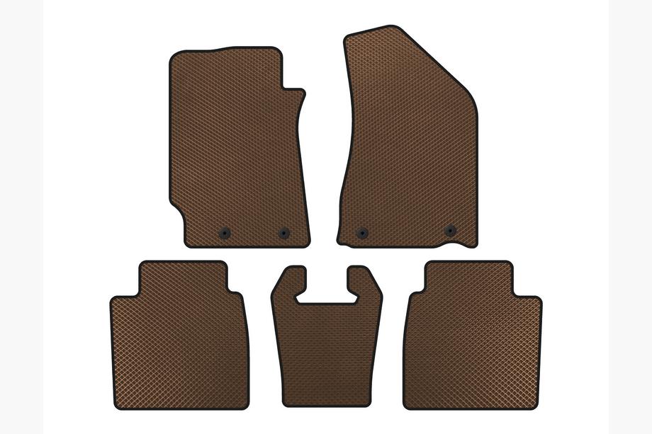 Geely Emgrand EC8 EVA Floor Mats (SD, Brown) Image