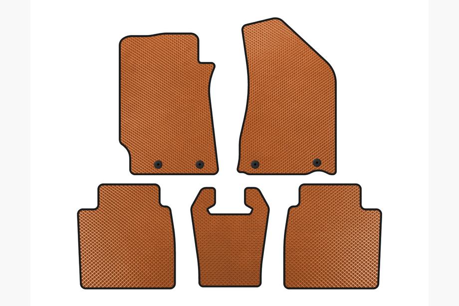 Geely Emgrand EC8 EVA Floor Mats (SD, Orange) Image