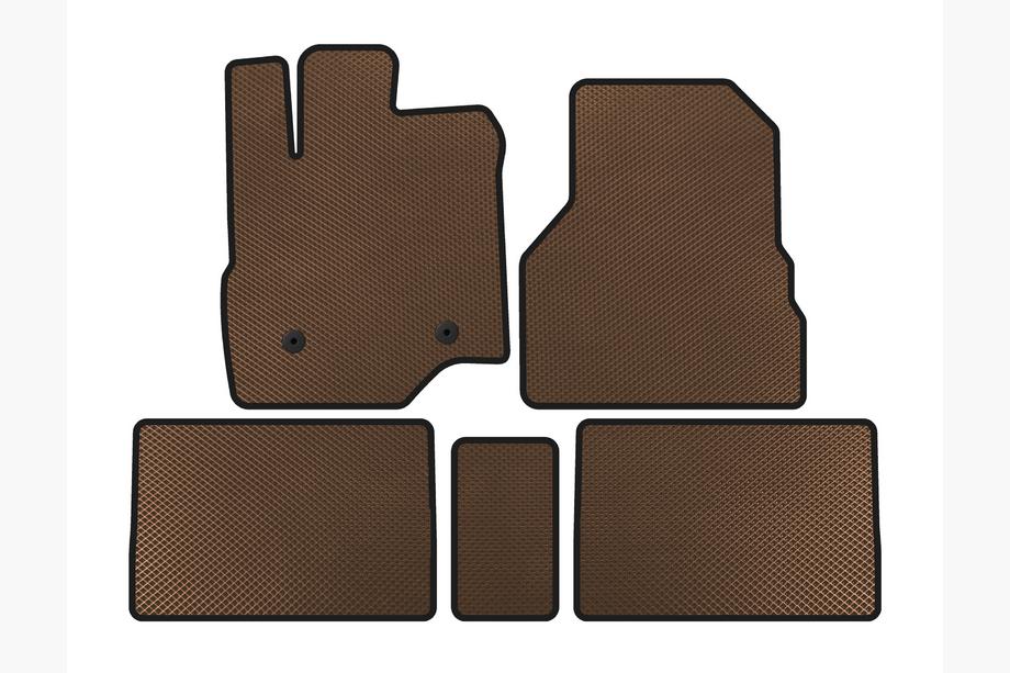 GMC Terrain 2009-2017 EVA Floor Mats (Brown) Image