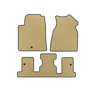 EVA Floor Mats (1+3 Row, 2013-2017, Beige) GMC Acadia 2006-2017