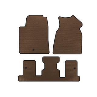 EVA Floor Mats (1+3 Row, 2013-2017, Brown) GMC Acadia 2006-2017