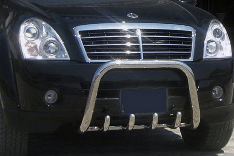 SsangYong Rexton I 2001-2017 Bull Bar QT006 (Stainless Steel) Image