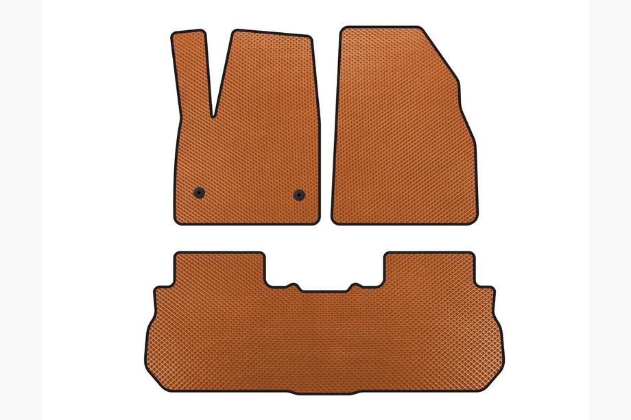 GMC Acadia 2017- EVA Floor Mats (2 Rows, 2017-2019, Orange) Image