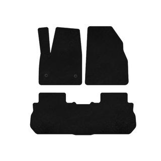 Deluxe Textile Floor Mats (2 Rows, 2017-2019, Black) photo 1