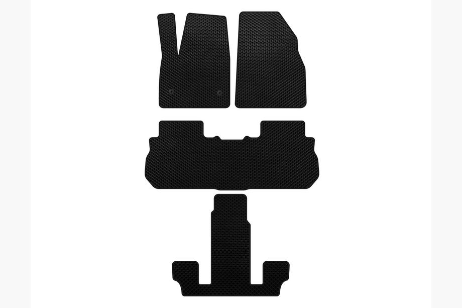 GMC Acadia 2017- EVA Floor Mats (3 Rows, 2017-2019, Black) Image
