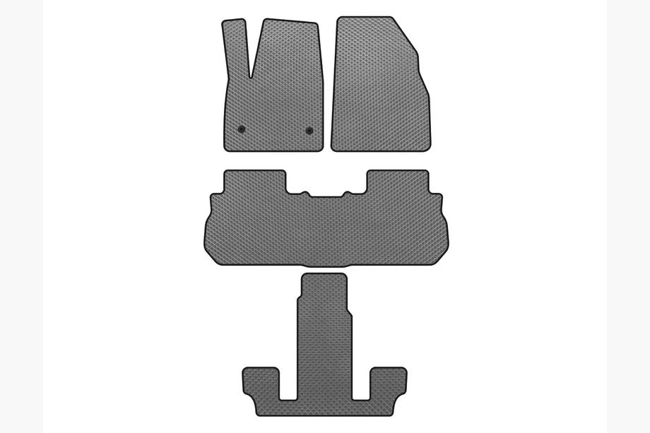 GMC Acadia 2017- EVA Floor Mats (3 Rows, 2017-2019, Gray) Image