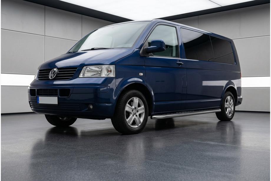 Volkswagen T5 Transporter 2003-2010 Side Steps Maydos V1 (2 pcs, Aluminum & Stainless Steel) Short Wheelbase Image