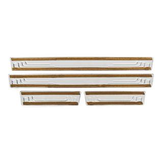 Door Sill Protectors V-2 (4 pcs, Stainless Steel) Renault Megane III 2009-2016 photo 4