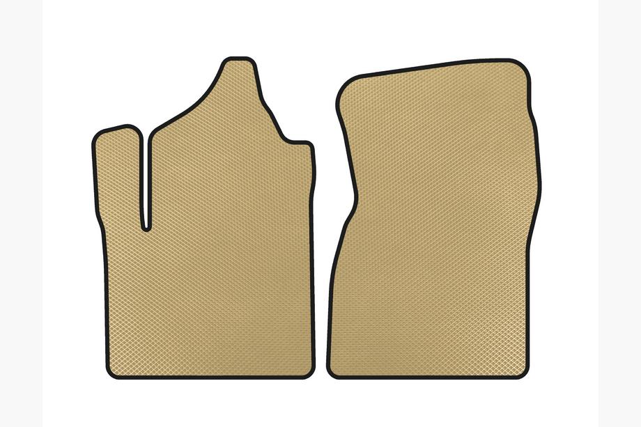 GMC Sierra 2013-2019 EVA Floor Mats (Beige) Image