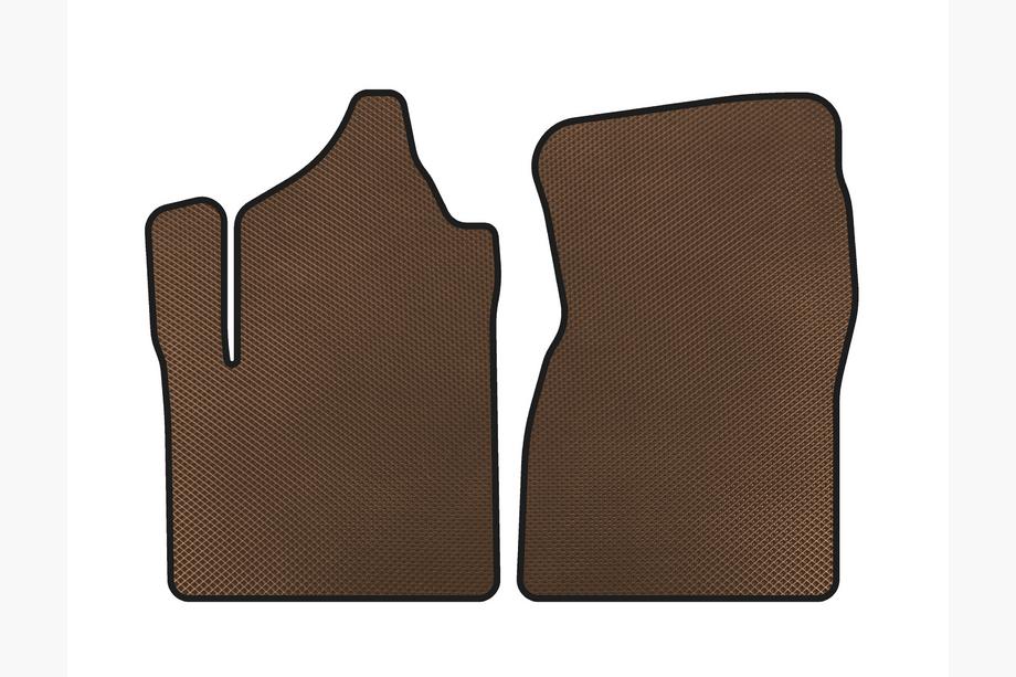 GMC Sierra 2013-2019 EVA Floor Mats (Brown) Image