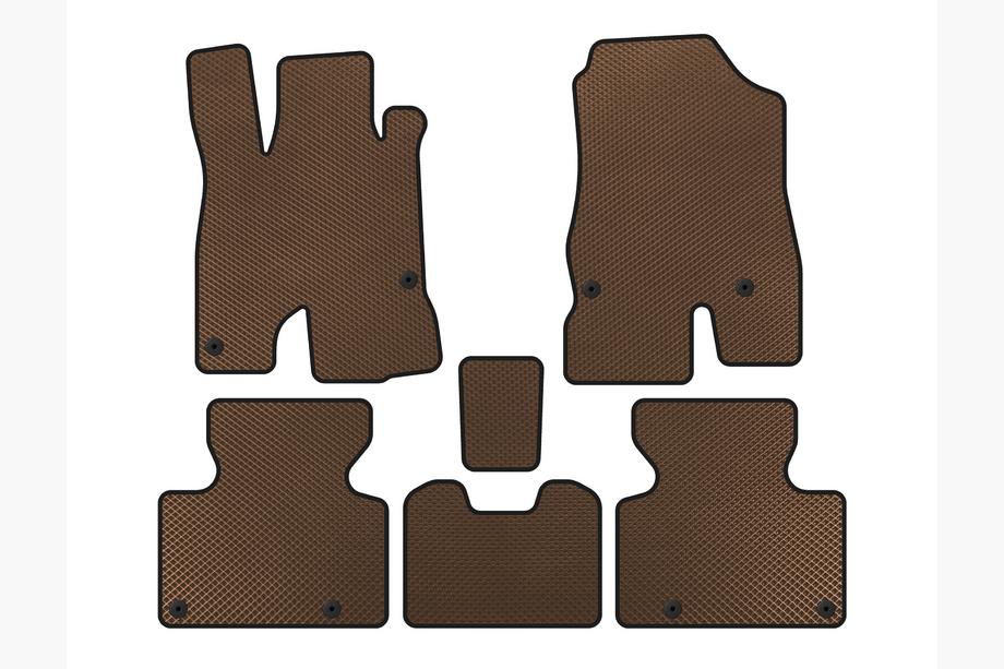 Honda Clarity 2016- EVA Floor Mats (Brown) Image
