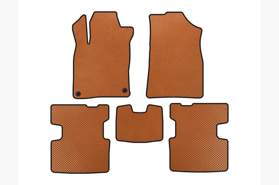Honda Insight III 2018-2022 EVA Floor Mats (Orange) Image