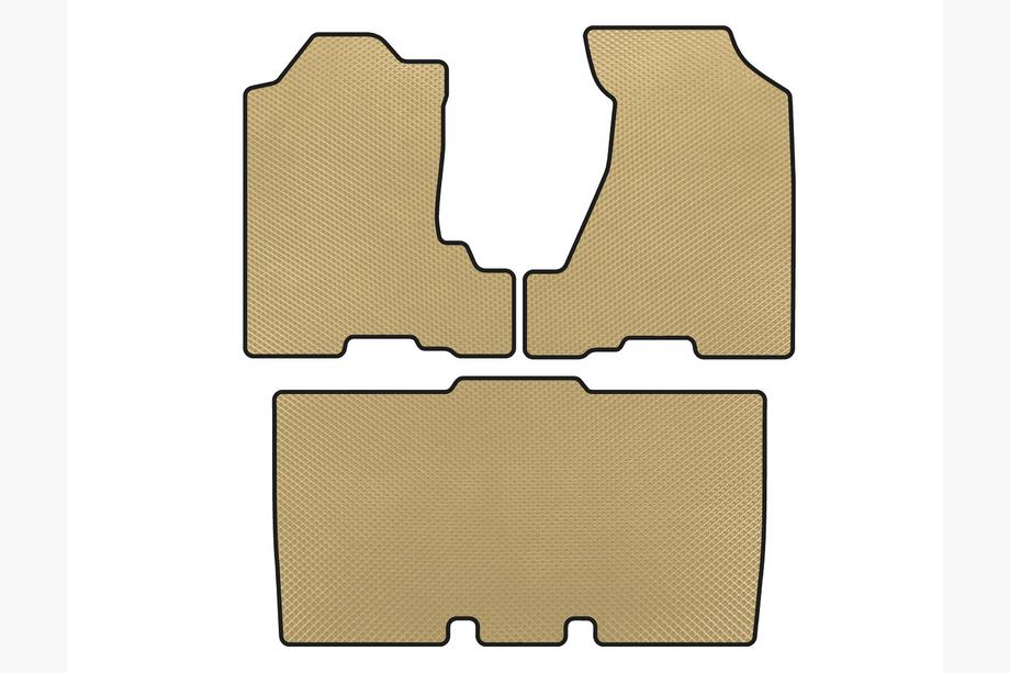 Honda Element 2003-2011 EVA Floor Mats (Beige) Image