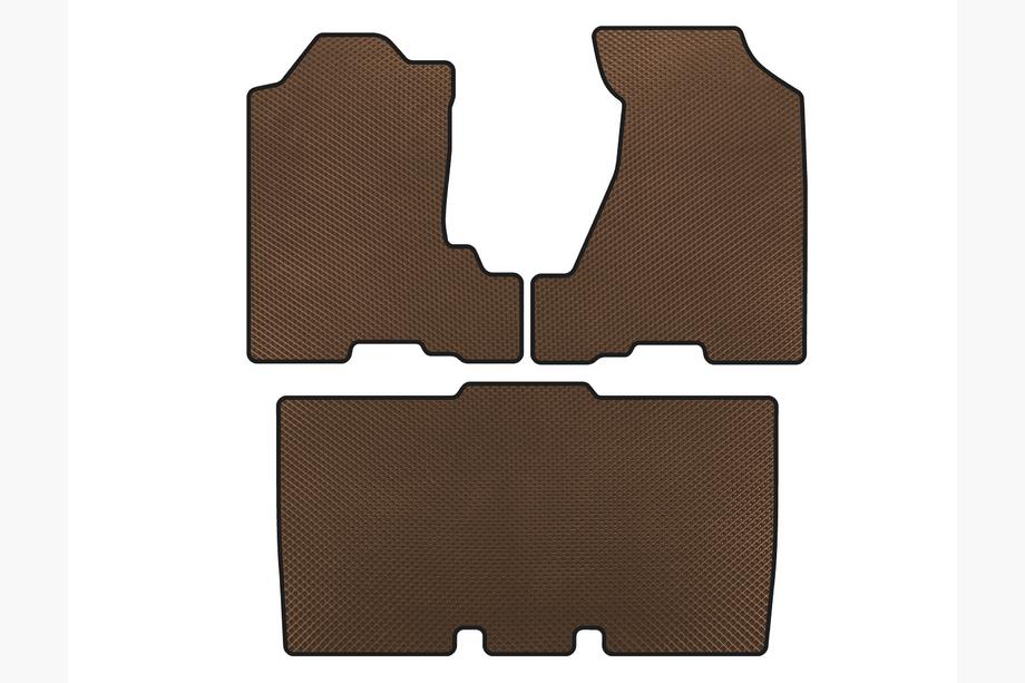 Honda Element 2003-2011 EVA Floor Mats (Brown) Image