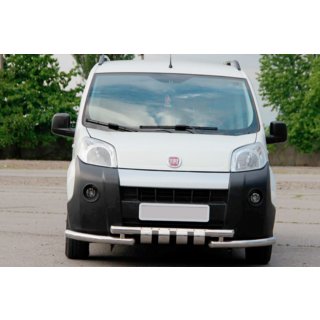 Front Bull Bar Shark Stainless Steel Fiat Fiorino/Qubo 2008-2024 photo 1