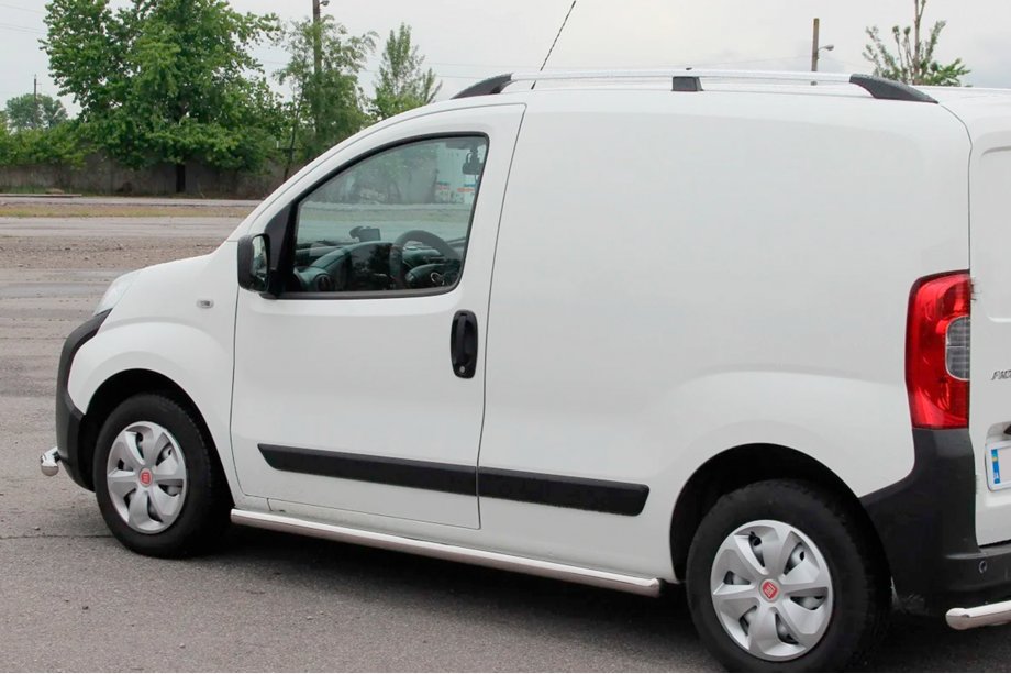 Peugeot Bipper 2008-2017 Side Bars Ø60 (2 pcs, Stainless Steel) Image