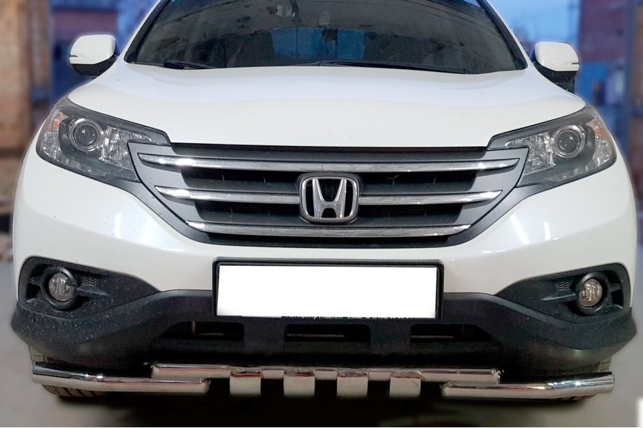 Honda CRV 2012-2016 Front Bull Bar Shark Stainless Steel Image