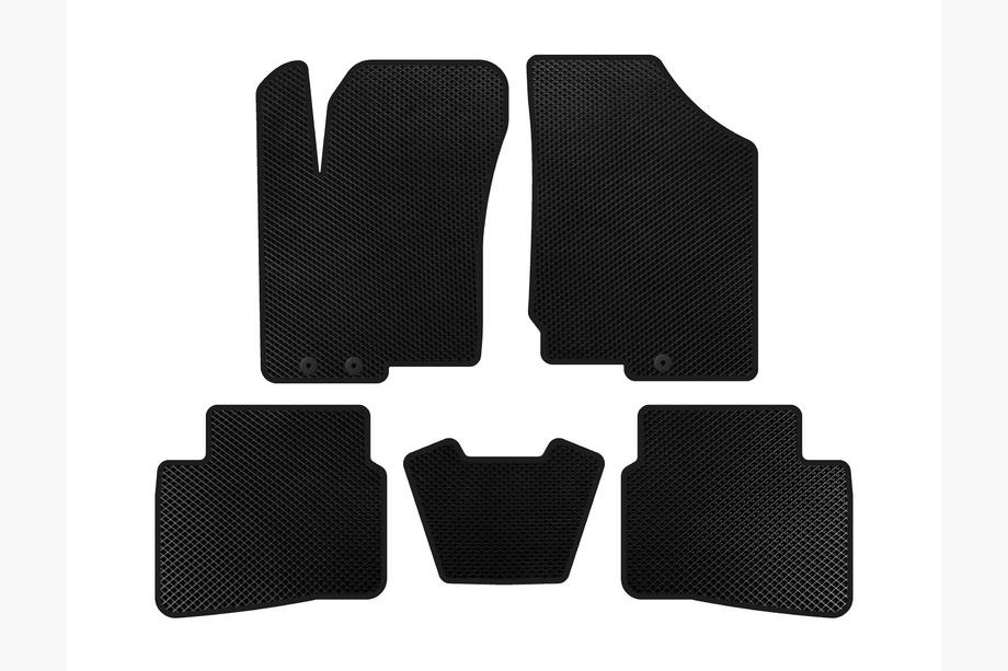 Kia Forte 2008–2024 EVA Floor Mats (2008-2012, Black) Image