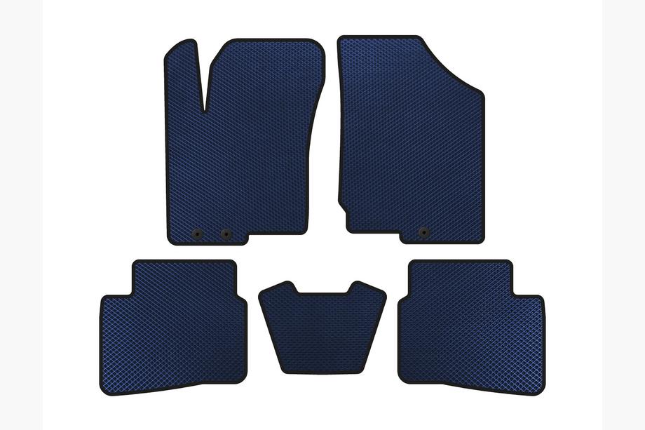 Kia Forte 2008–2024 EVA Floor Mats (2008-2012, Blue) Image