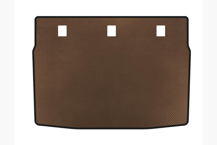 Kia Forte 2008–2024 EVA Trunk Mat (2008-2012, Brown) Photo 1