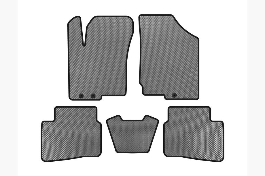 Kia Forte 2008–2024 EVA Floor Mats (2008-2012, Gray) Image