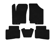 Kia Forte 2008–2024 Deluxe Textile Floor Mats (2008-2012, Black) photo 1