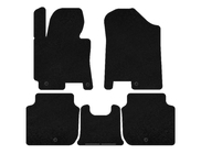 Kia Forte 2008–2024 Textile Floor Mats Premium (2012-2016, Black) photo 1