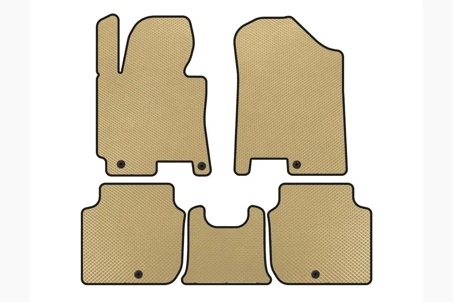 Kia Forte 2008–2024 EVA Floor Mats (2012-2016, Beige) Image