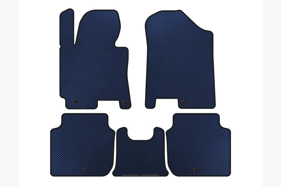 Kia Forte 2008–2024 EVA Floor Mats (2012-2016, Blue) Image