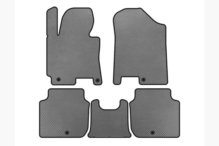 Kia Forte 2008–2024 EVA Floor Mats (2012-2016, Gray) Image