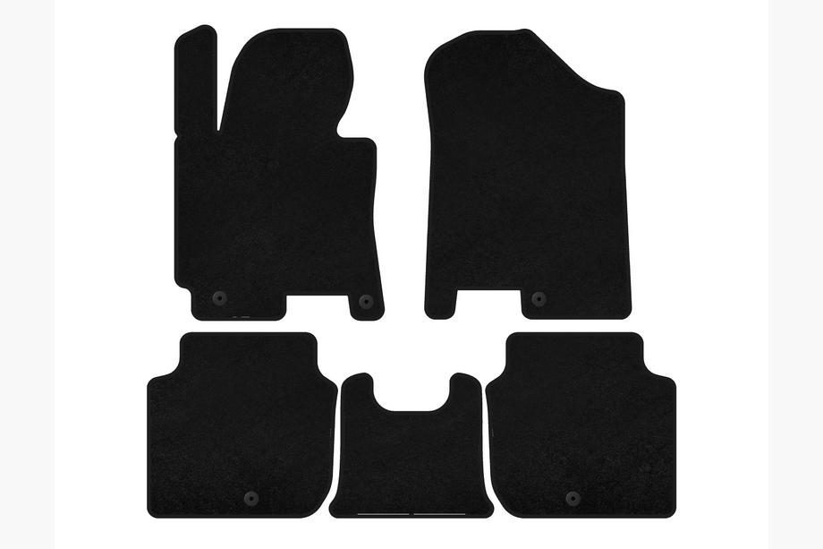 Kia Forte 2008–2024 Deluxe Textile Floor Mats (2012-2016, Black) Image