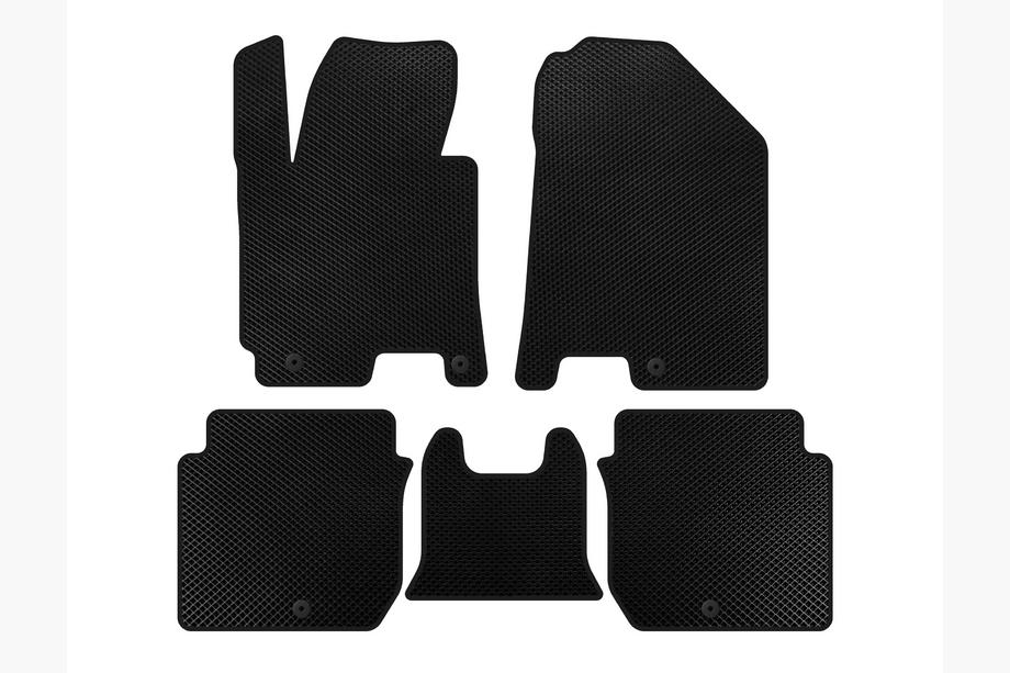 Kia Forte 2008–2024 EVA Floor Mats (2016-2018, Black) Image