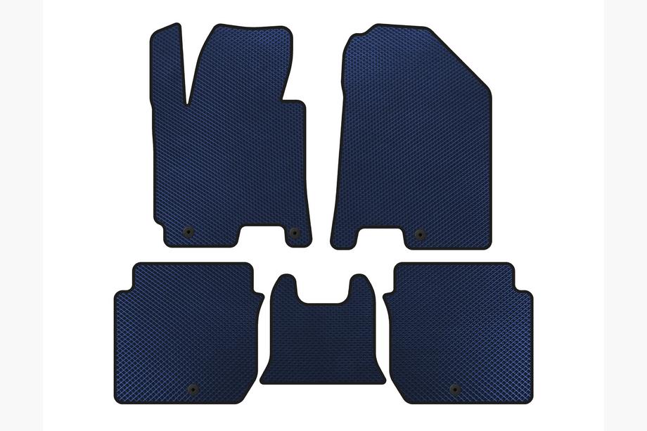 Kia Forte 2008–2024 EVA Floor Mats (2016-2018, Blue) Image