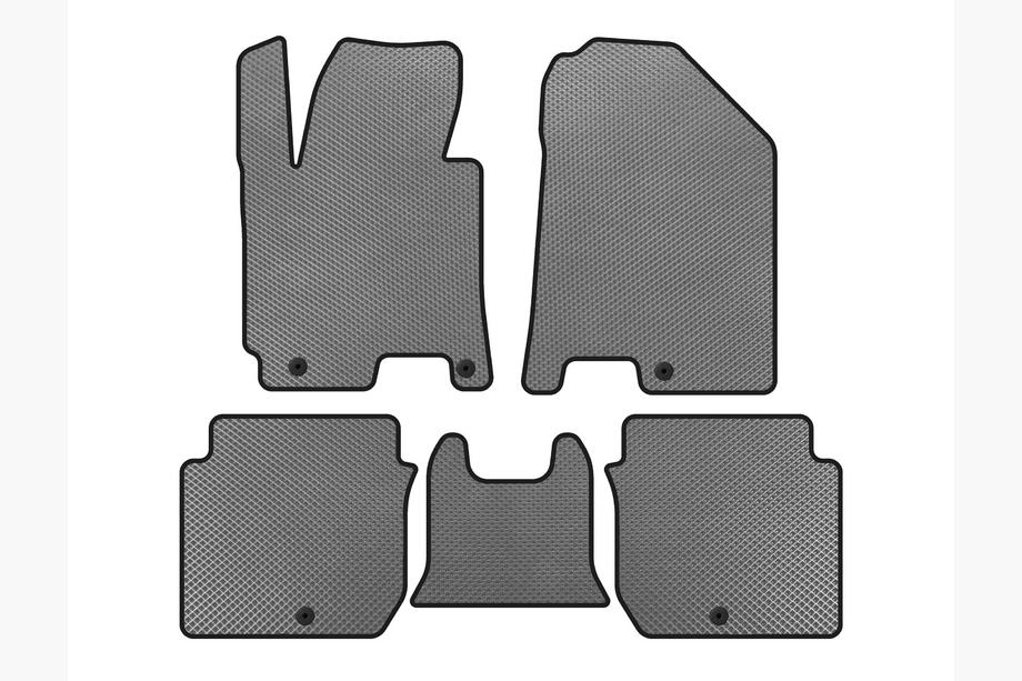 Kia Forte 2008–2024 EVA Floor Mats (2016-2018, Gray) Image