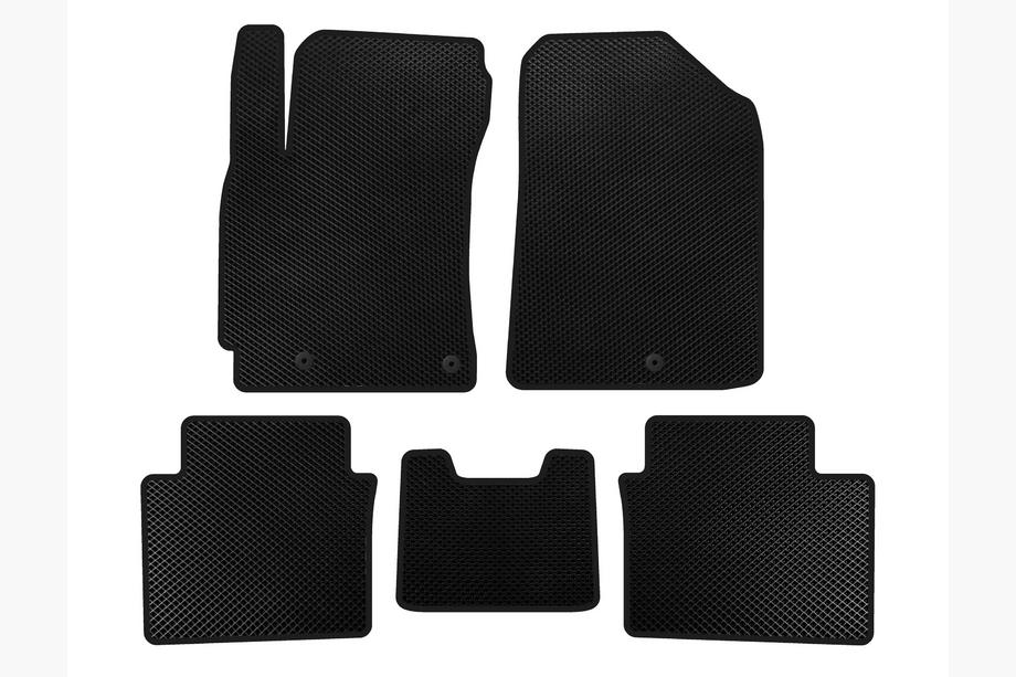 Kia Forte 2008–2024 EVA Floor Mats (2018-2021, Black) Image