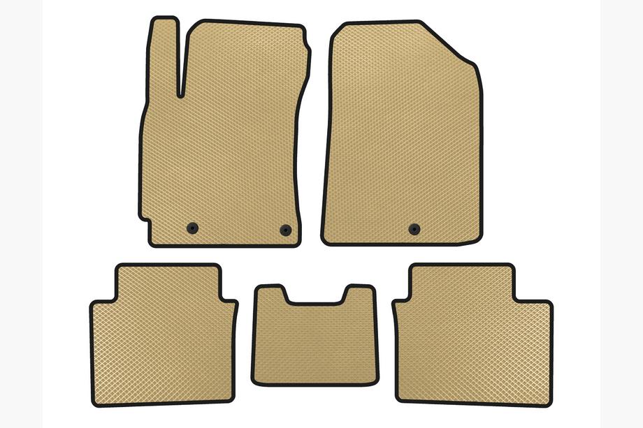 Kia Forte 2008–2024 EVA Floor Mats (2018-2021, Beige) Image