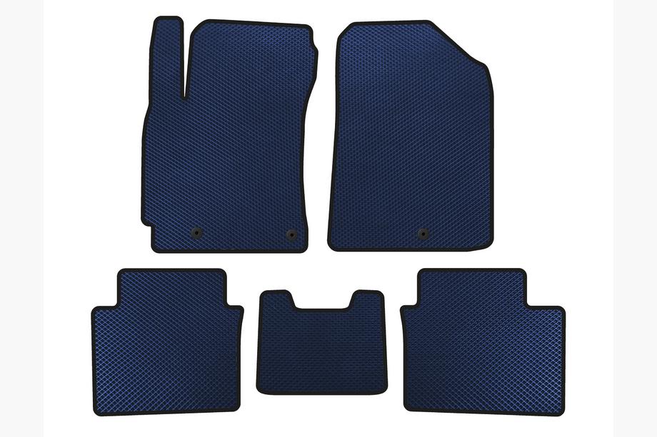 Kia Forte 2008–2024 EVA Floor Mats (2018-2021, Blue) Image