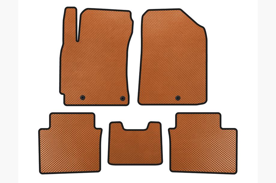 Kia Forte 2008–2024 EVA Floor Mats (2018-2021, Orange) Image