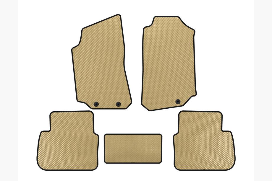 Saab 9-5 1997-2010 EVA Floor Mats (Beige) Photo 1