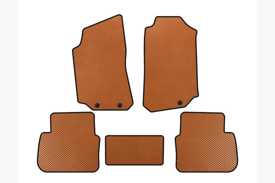Saab 9-5 1997-2010 EVA Floor Mats (Orange) Image