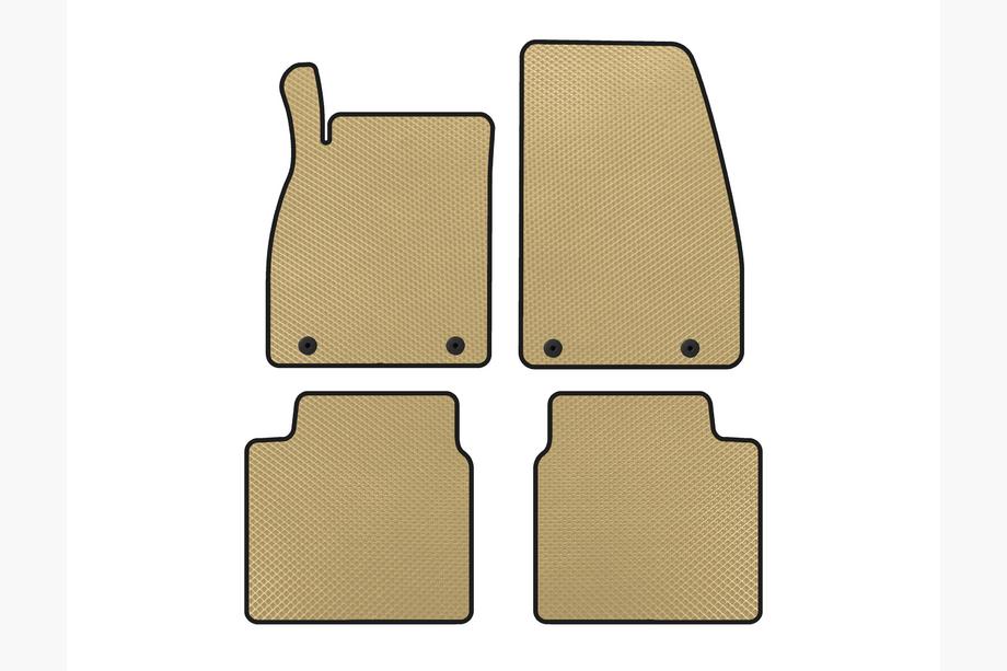 Saab 9-5 2010-2012 EVA Floor Mats (Beige) Image
