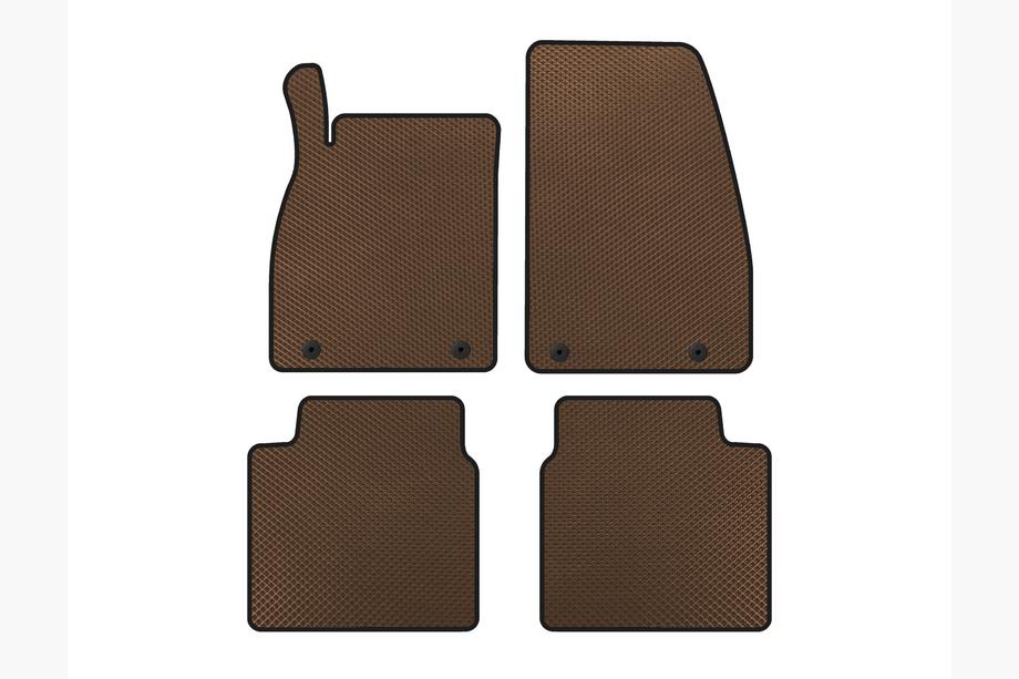 Saab 9-5 2010-2012 EVA Floor Mats (Brown) Image