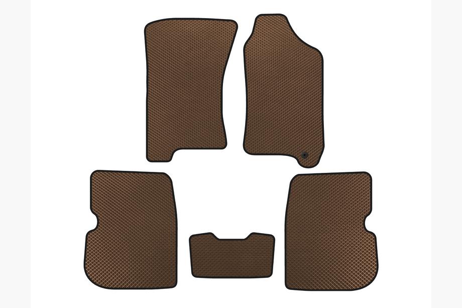 Subaru Forester 1997-2002 EVA Car Mats (Right-Hand Drive, Brown) Image