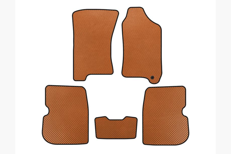 Subaru Forester 1997-2002 EVA Floor Mats (Right-Hand Drive, Orange) Image