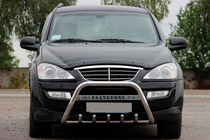 SsangYong Action 2005-2018 Bull Bar WT004 Stainless Steel photo 1