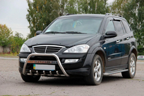 SsangYong Action 2005-2018 Bull Bar WT004 Stainless Steel photo 2