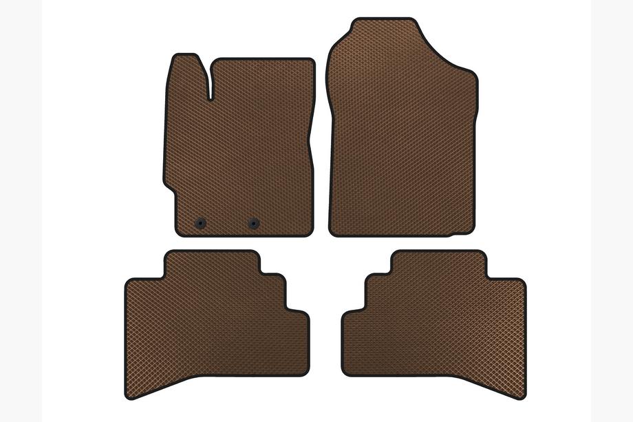 Toyota Prius C 2012-2019 EVA Floor Mats (Brown) Image