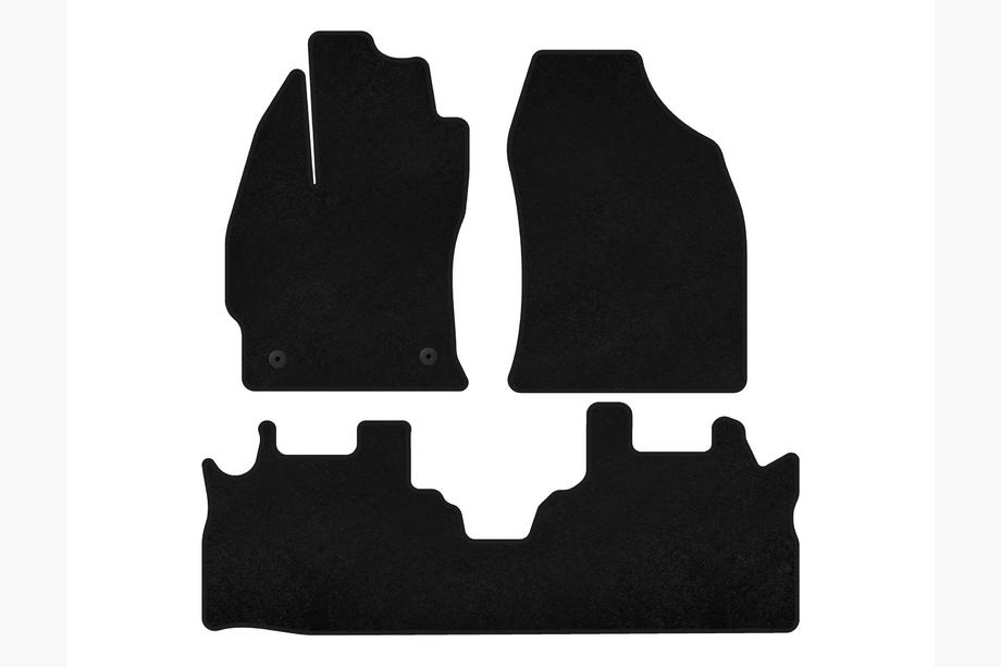 Toyota Prius Textile Floor Mats Premium (2 Rows, Black) Image
